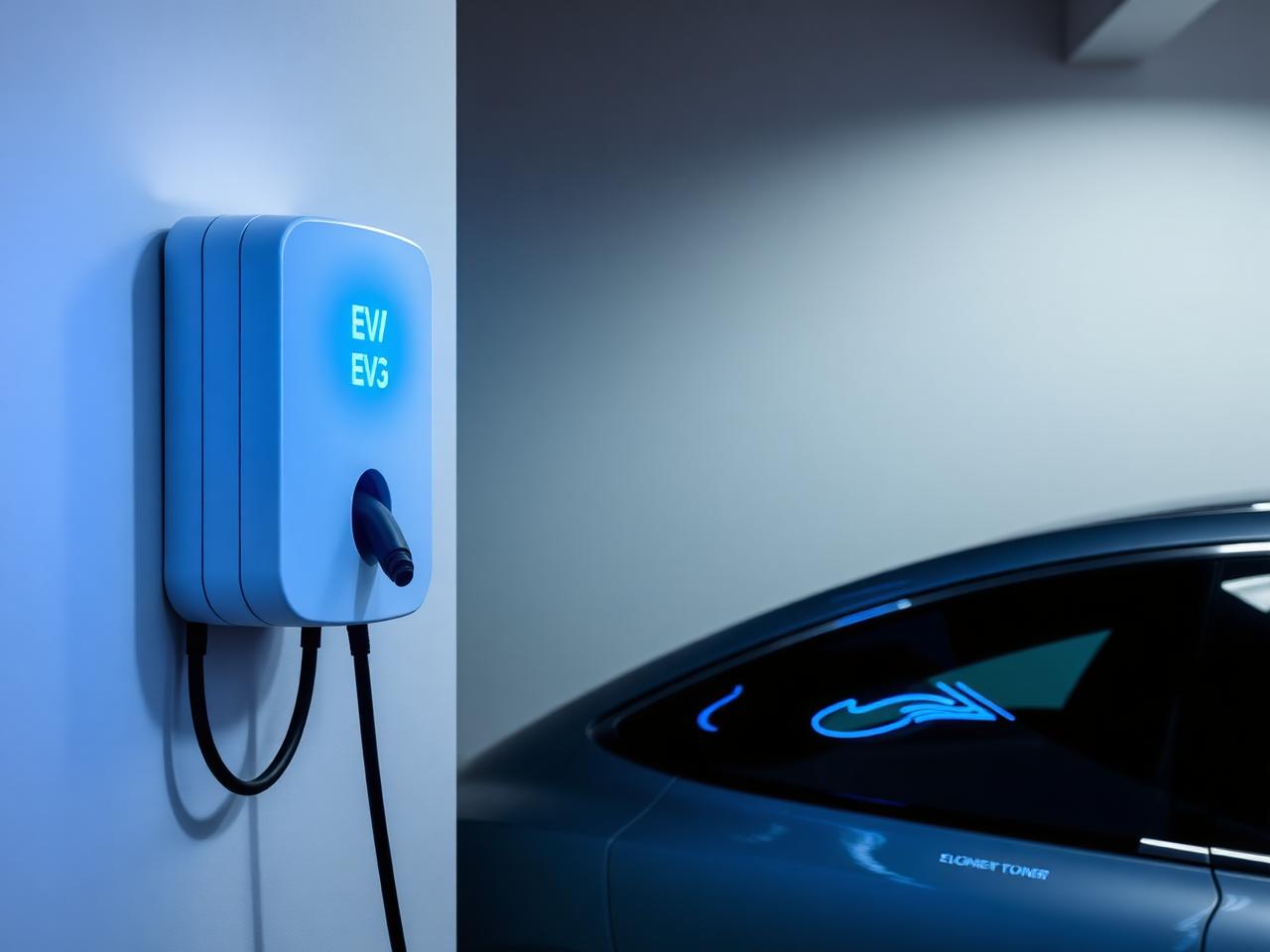 Modern EV charger installation